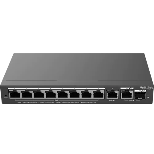 10-Port Gigabit Smart Cloud Managed PoE Switch