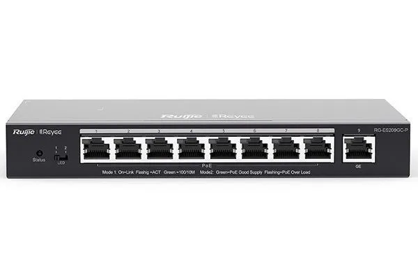 9 Port Gigabit Smart Cloud Managed PoE Switch