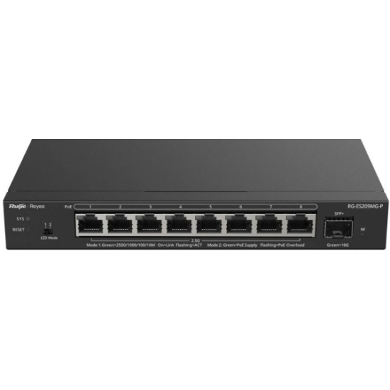 8-Port 2.5G Cloud Managed PoE Switch, 1 x 10G Uplink