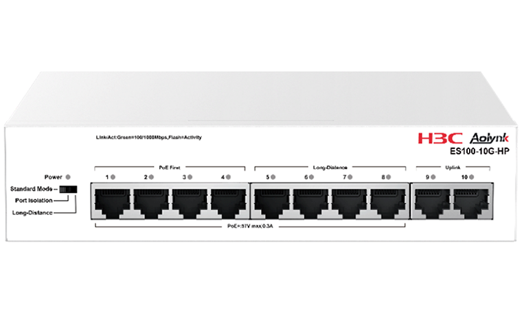 8 Port HP PoE Full Gigabit Switch